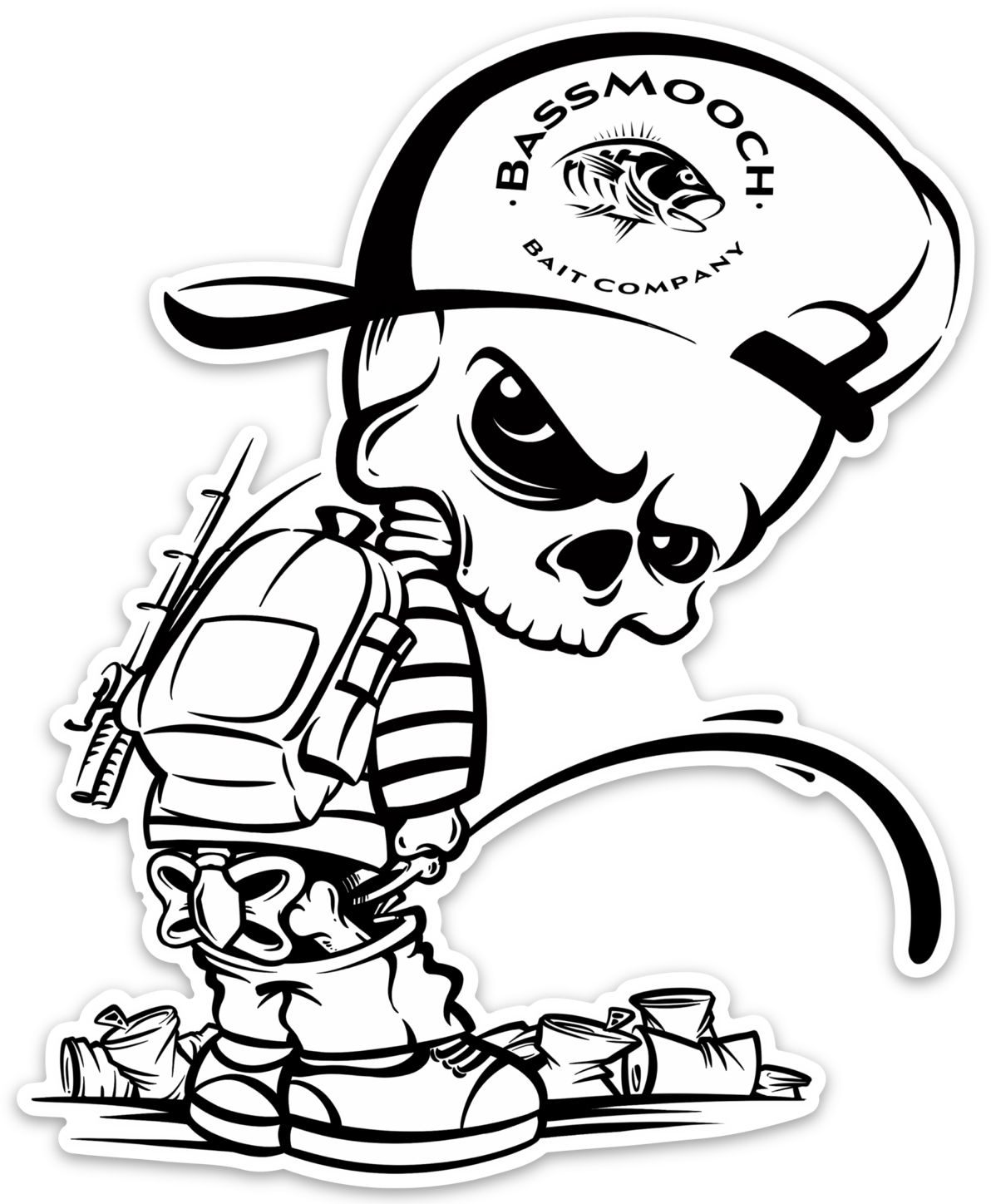 Baby Skelley Rebel Decal