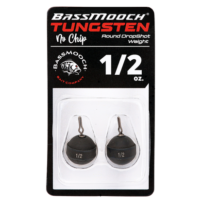 Tungsten No-Chip Round Drop Shot Weights